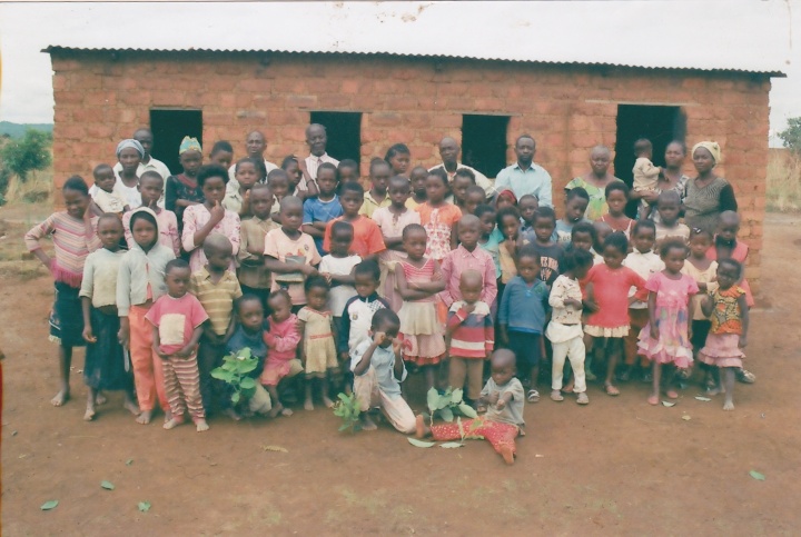The Church in the DRC. Sam Bwalya is the second male in the back row, left to right