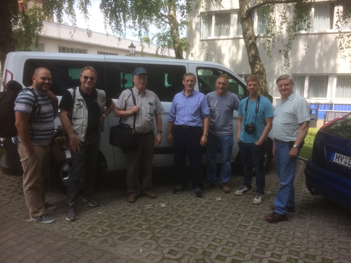 The Beyond Today team in Germany ready to record several episodes. 