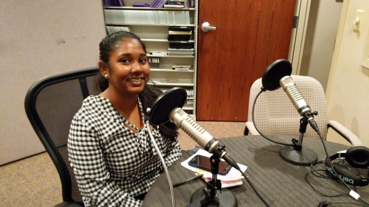 Stephanie Bissessier from Trinidad while she speaks with Victor Kubik on the Inside United podcast. 