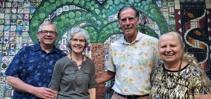 Vic and Bev Kubik with Braden and Georgia Veller.