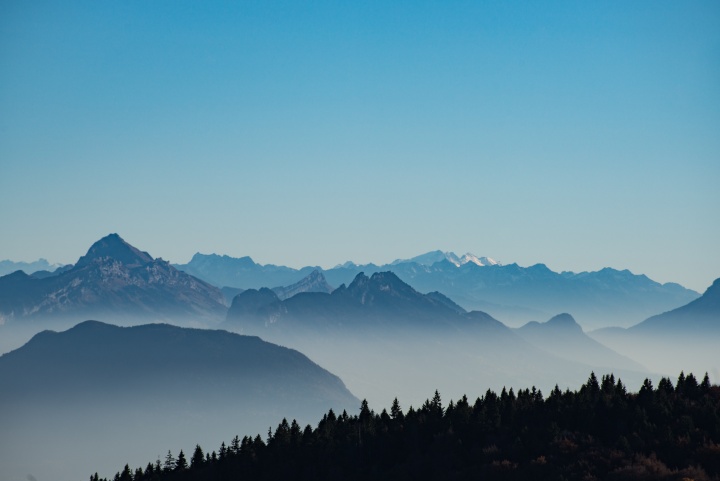 Photo of mountains and sky.