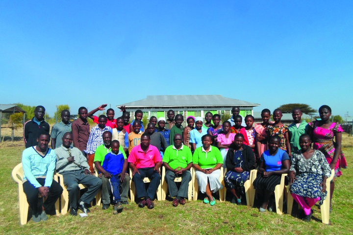 Campers & staff at the Meru Youth Camp. 