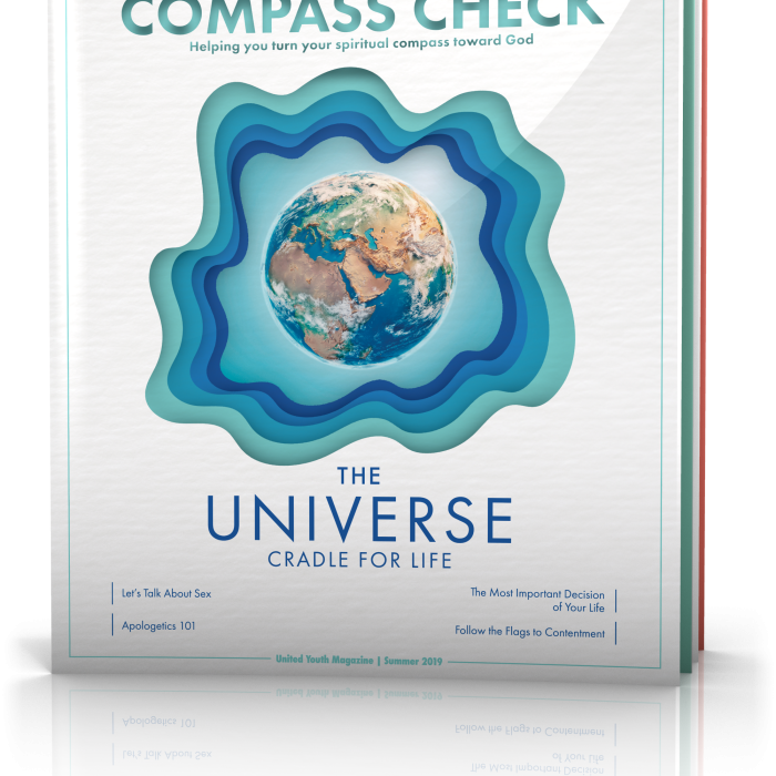 The Universe: Cradle for Life, Compass Check Summer 2019 Issue Cover