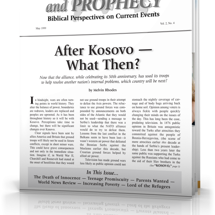 World News and Prophecy April - May 1999