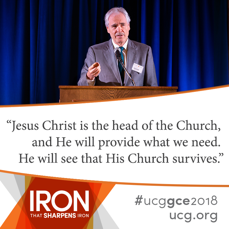 Treasurer Rick Shabi presenting at the GCE 2018