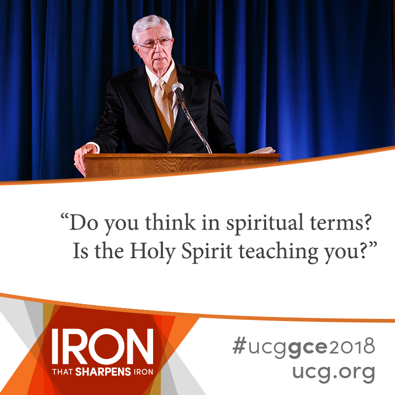 Chairman Don Ward presenting at the GCE 2018