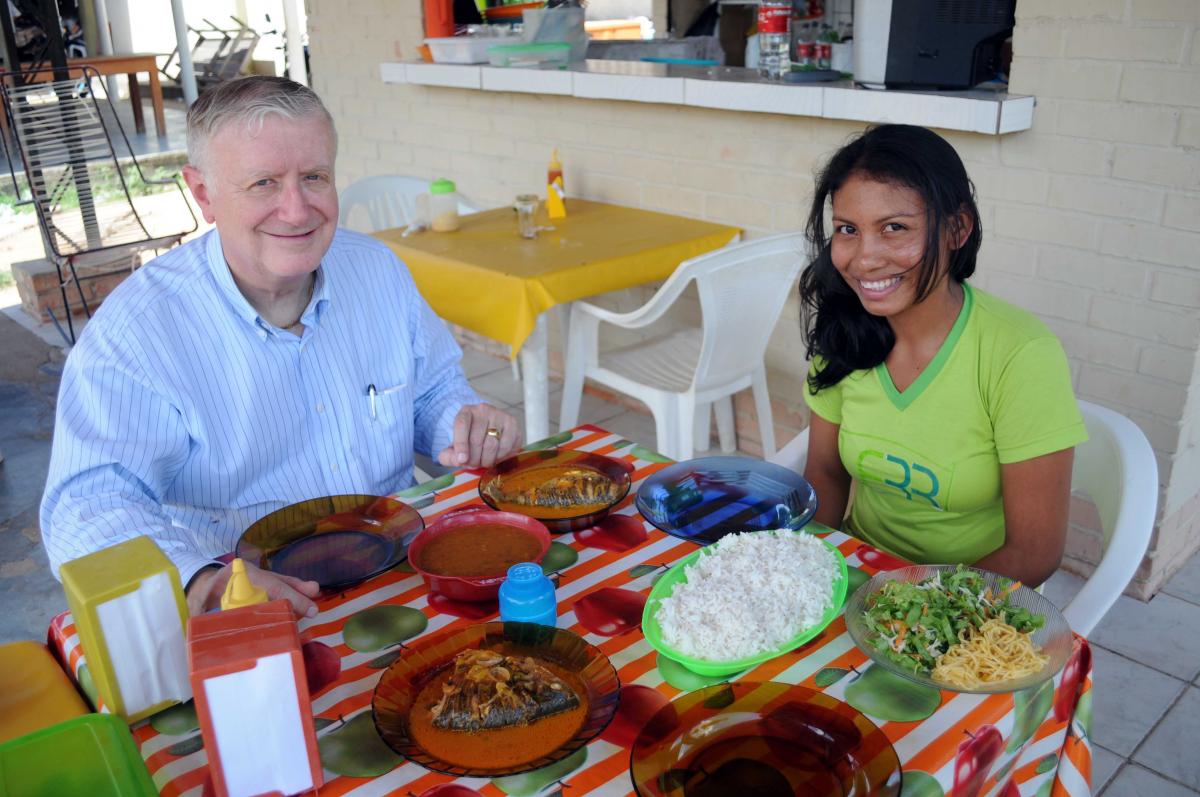 Jorge and Veronica a student from Maloca de Moscou University