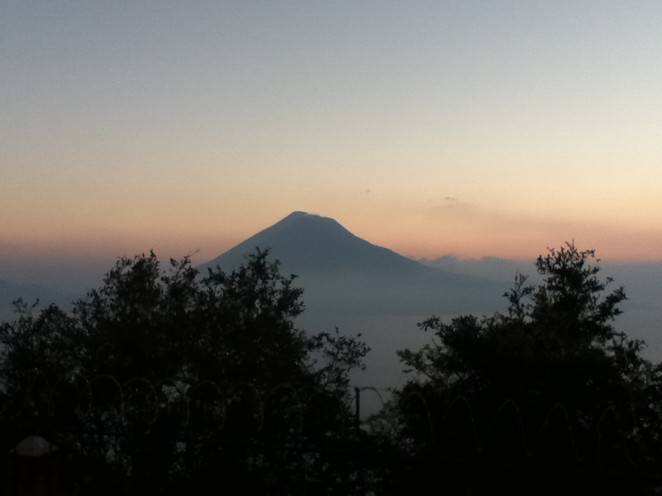 Sunset view of Volcanoes