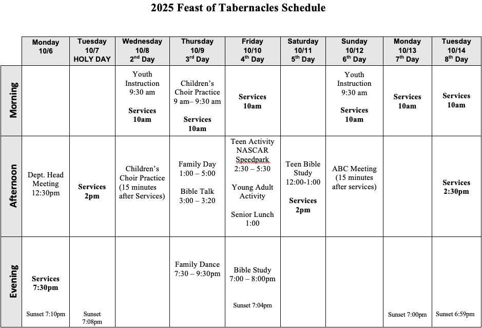2025 Gatlinburg Schedule