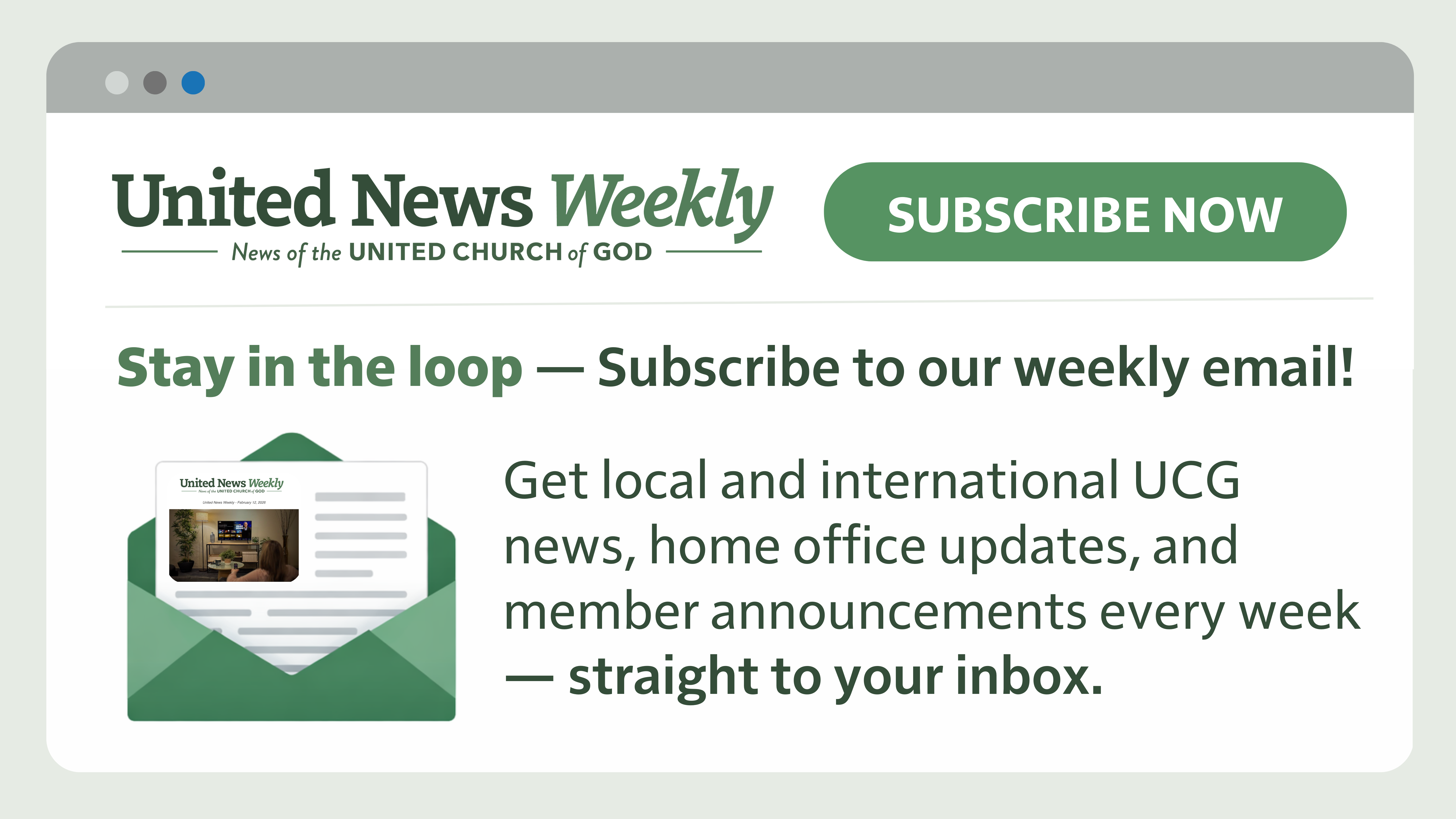 United News Weekly Signup