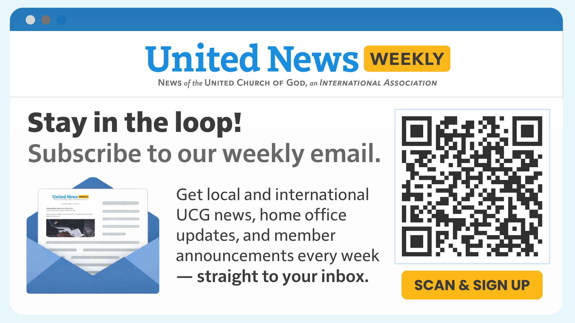 United News Weekly Signup
