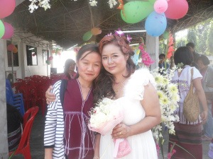 Bride with her Niece (Neh Blu Htoo)