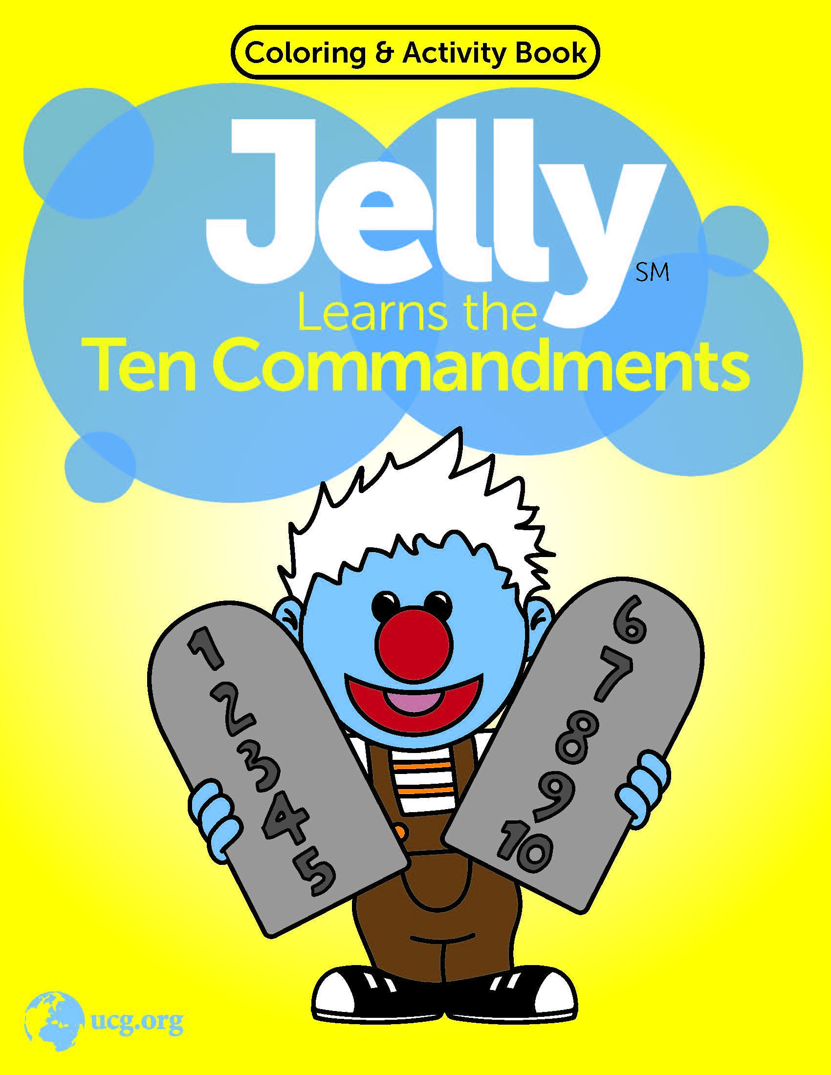 Jelly Learns the Ten Commandments coloring book
