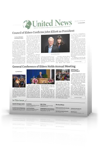 United News July-August 2025 Tilted Cover