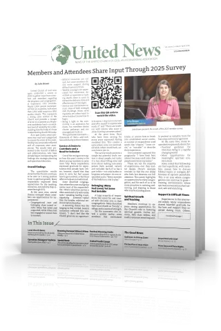 United News: March-April 2026 tilted cover