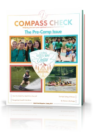 Compass Check Spring 2019 Volume 4 Issue 4, Pre-Camp Issue Tilted Cover Image