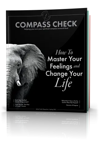 Tilted cover image of Compass Check Spring 2021 issue