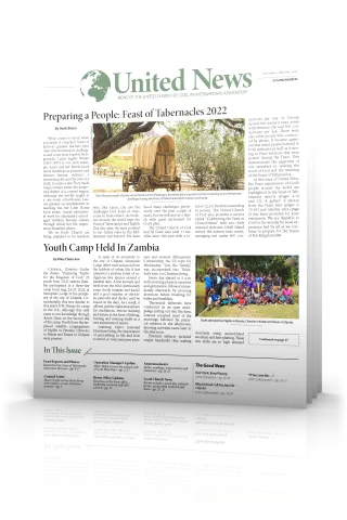 Tilted cover of November - December United News 2022