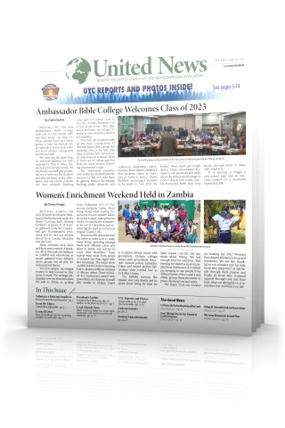 UN September - October 2022 Tilted cover of September - October United News 2022