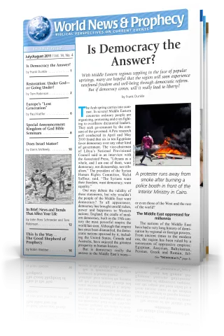 World News and Prophecy July - August 2011