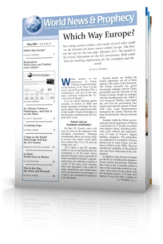 World News and Prophecy May 2005