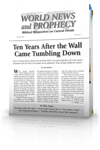 World News and Prophecy November 1999