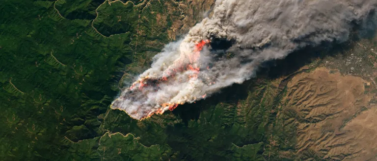 Wildfire Satellite View