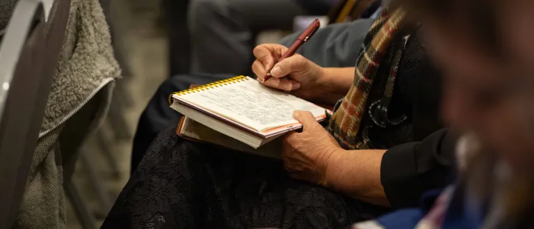 Taking Notes During Services