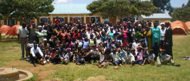 Group photo of church members in Migori, Kenya