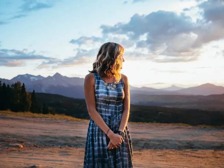 The Feast days are set apart so we may learn more about God's awesome plan for humanity. a woman looking towards the horizon