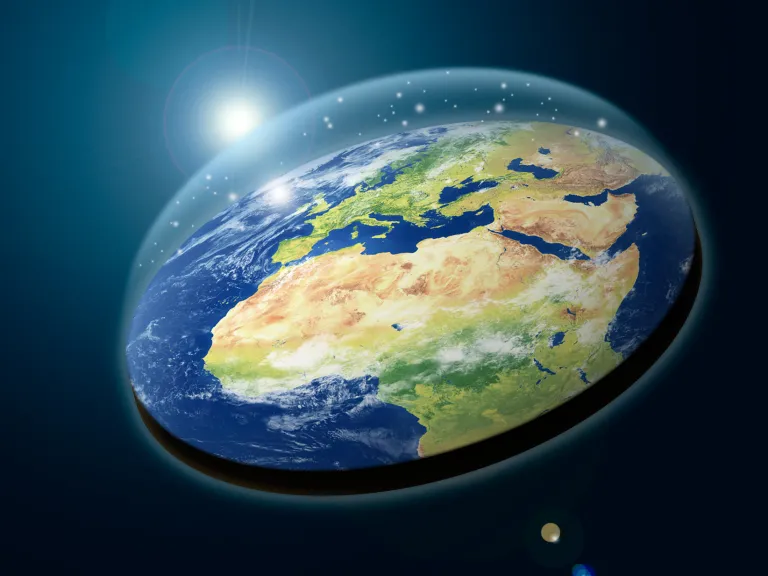 After the “Flat Earth” belief was disproved, a movement began that would attempt to discredit the Scriptures as a legitimate source of authority. An artist's rendition of a flat earth.