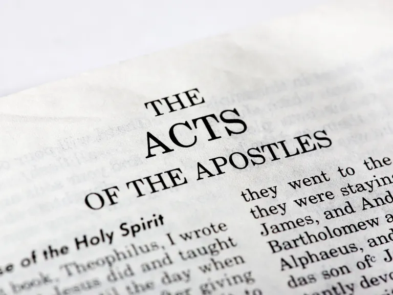 The record from the book of Acts couldn't be clearer. Paul and the early Church were not at odds with the laws of the Old Testament! A Bible opened to the book of Acts.