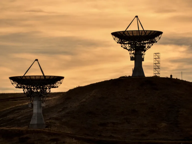 Only with the technological advances of the last few years has it become possible for the events in Revelation 11 to occur. Satellite dishes pointing up into the sky.