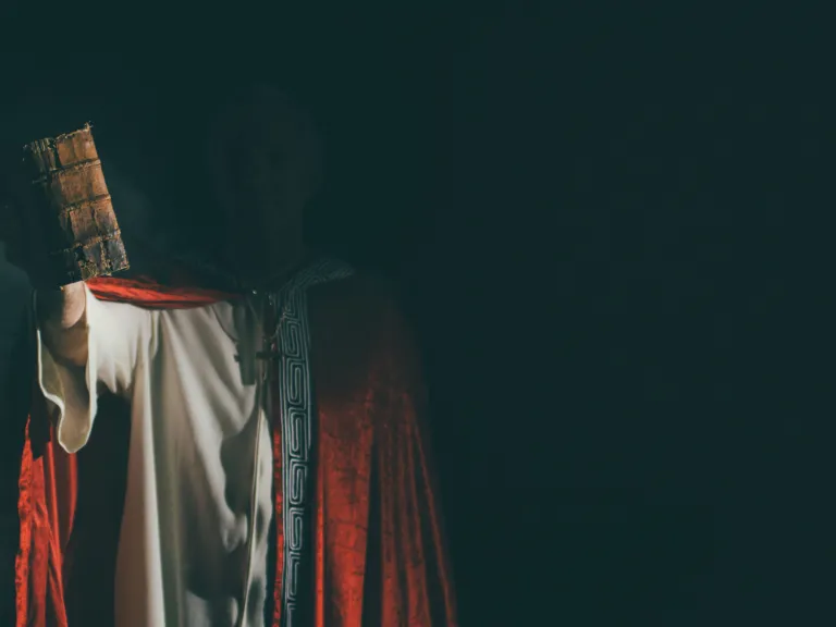 The “man of sin,” posing as divine, will be performing supernatural acts. A photo illustration of the man of sin.