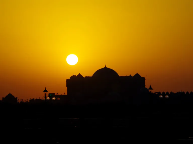 No one will miss their opportunity for eternal life just because the gospel never reached them before Jesus' return or because their eyes were not open to fully comprehend the truth. A sunset over a Muslim mosque.