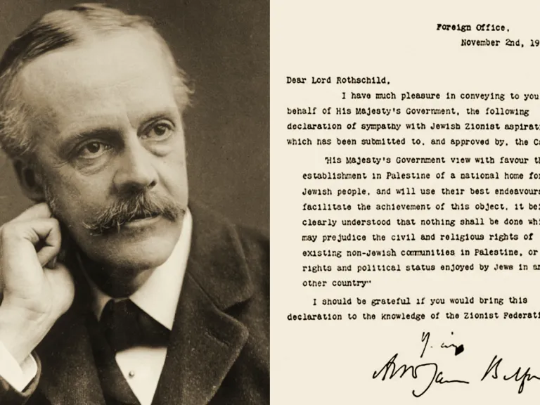 Arthur Balfour and his 1917 declaration of sympathy for a Jewish homeland. Arthur Balfour and his 1917 declaration of sympathy for a Jewish homeland.