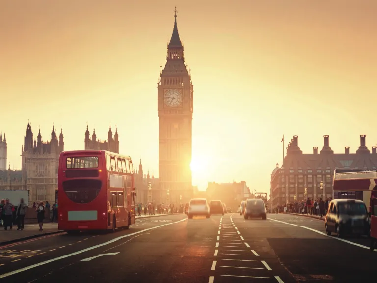 The Bible’s many end-time prophecies of “Israel” often refer to the United States, Britain and related English-speaking people. A busy street scene in London, England,