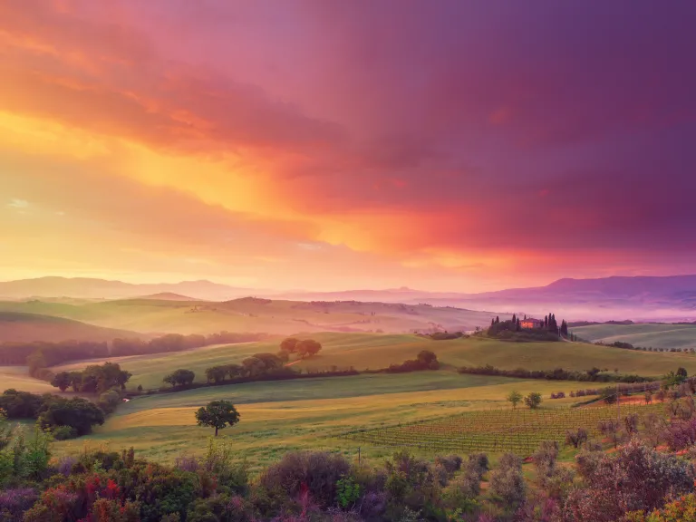 A beautiful green valley.