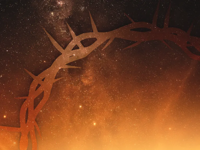 Silhouette of crown of thorns