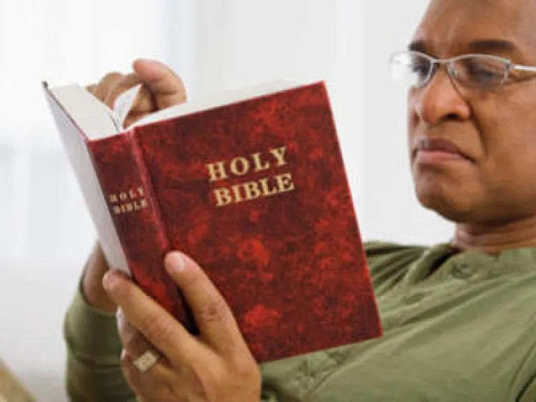 Life Lessons: Three Contrasting Character Traits A man reading a Bible.