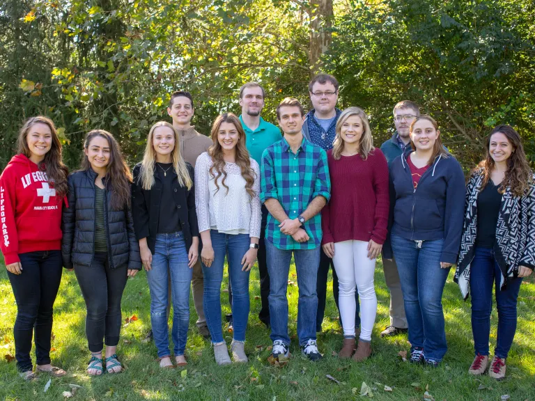 Back row: Austin Jennings, Bradley Bales, Micah Gunn and Chad Browning. Front row: Samantha Murray, Zoe Pierias, Keema Lucassen, MacKenzie McCrady, Morgan Greene, Hayli Messer, Kira Boyd and Ariana Del Signore.
