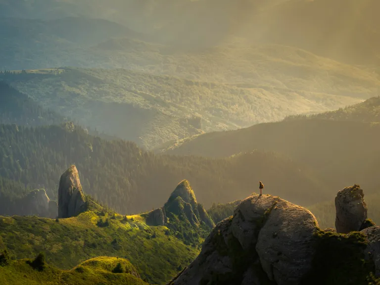 When Jesus Christ returns, it will be a time of healing for the whole earth. The entire world will be taught the way of give and love. photo of mountains and valleys