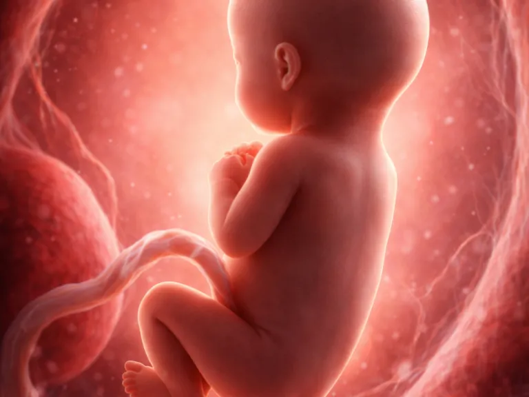 a baby in the womb