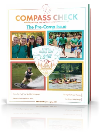 Compass Check Spring 2019 Volume 4 Issue 4, Pre-Camp Issue Tilted Cover Image
