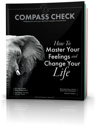 Tilted cover image of Compass Check Spring 2021 issue