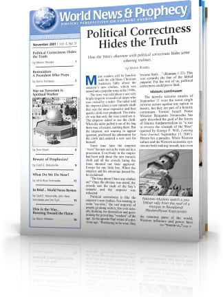 World News and Prophecy November 2001