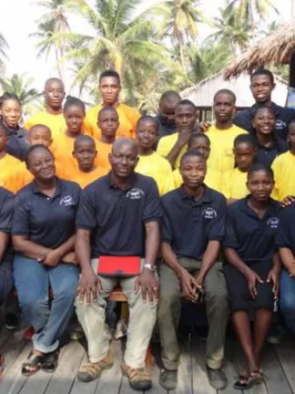 Campers and staff in Nigeria