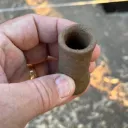 An ink well discovered in a first-century fisherman’s home at El Araj on the Sea of Galilee.
