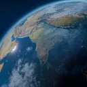 the earth viewed from space