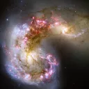 Galáxias no espaço.